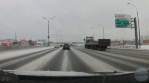 МКАД 30 января 2021 от Ярославки до платной М1/Moscow Ring Road January 30, 2021