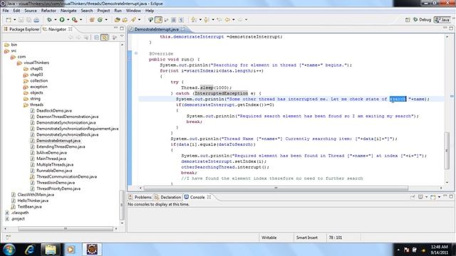 easyjavatutorials.in | Java Hindi Tutorial | JAVA Thread | Java Thread interrupt() смотреть онлайн