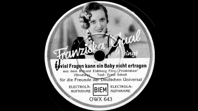 Soviel Fragen kann ein Baby nicht ertragen / Franziska Gaal mit Orchester смотреть онлайн