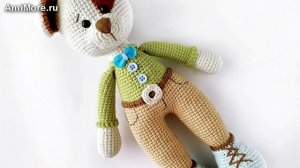Амигуруми: схема Щенок Бруно. Игрушки вязаные крючком - Free crochet patterns.