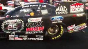 John Force burnout up close