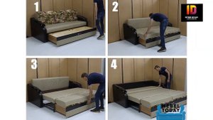 Обзор на угловой диван на металлическом каркасе