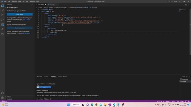 How to do Python HTML Connection | pyscript смотреть онлайн