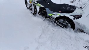 Мотоленд 250 эндуро по снегу. 8 марта