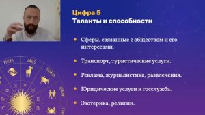 Число судьбы (имени) 5 в нумерологии