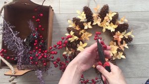 Осенний декор. Декор из шишек