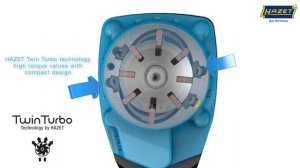 Компактный  пневматический гайковёрт Hazet 9012att