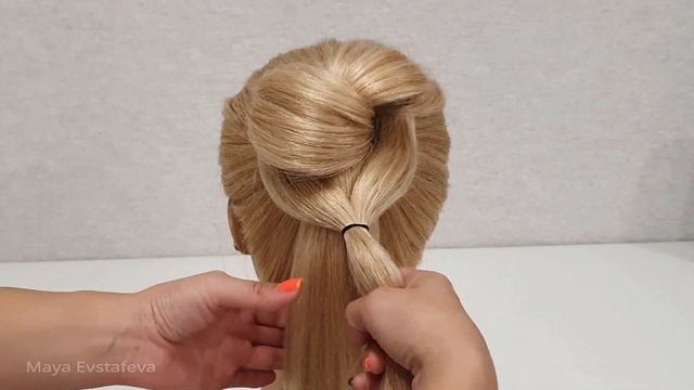 Свадебная Прическа из Хвоста за 5 минут. смотреть онлайн
