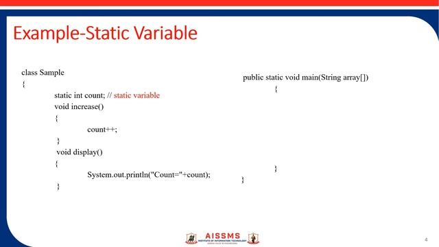 Static variables смотреть онлайн