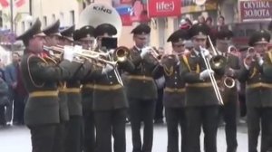 Военный оркестр круто играет ( Слоним, Беларусь) / a military band playing cool ( Slonim , Belarus