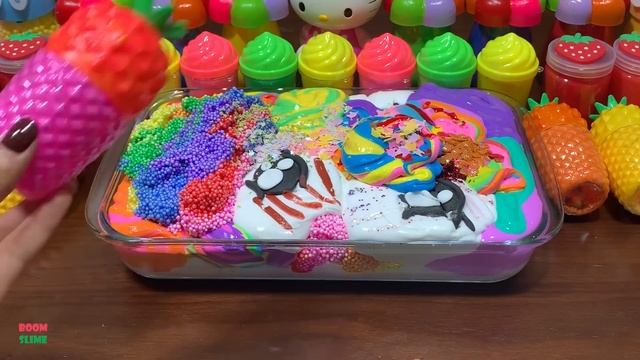 SATISFYING WITH CLAY PIPING BAG & FOAM SLIME and GLITTER|Mixing Random Things Into GLOSSY Slime#195 смотреть онлайн