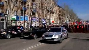 Мелитополь встретил участников автопробега