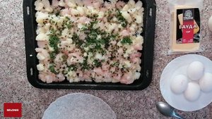 Запеканка из куриной грудки с цветной капустой