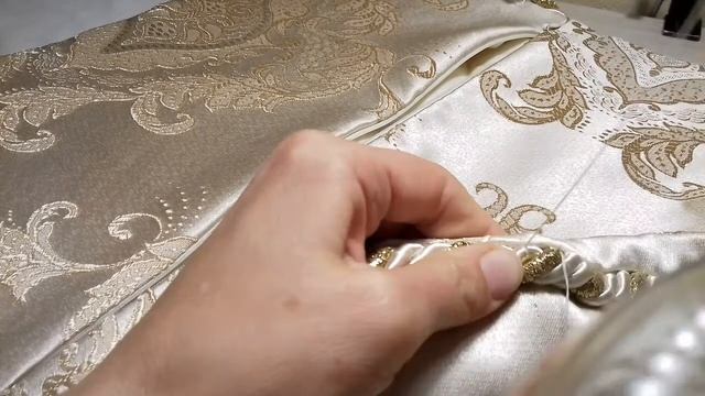 Как пришить Декоративный Шнур! Красивые стеганные чехлы!
