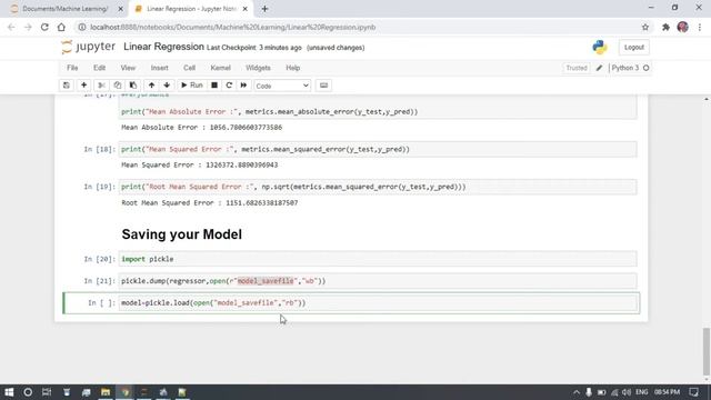 How to Save ML Model Using Python-Machine Learning Tutorials