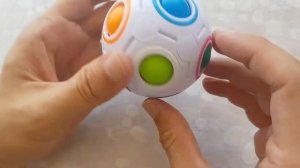 Magic ball Rainbow Spherical Magic Cube  Anti Stress  Puzzles  Kids Educational Toys For Children