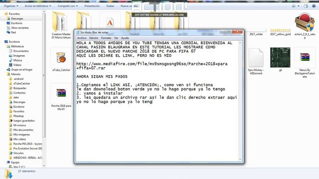 TUTORIAL DETALLADO DE CÓMO INSTALAR EL NUEVO PARCHE 2018 PARA FIFA 07 смотреть онлайн