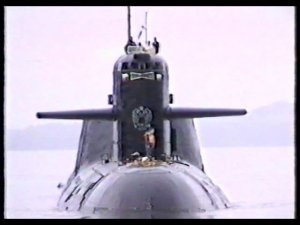 Атомный подводный крейсер К-500 со вторым экипажем возвращается с боевой службы. Август 1995-го