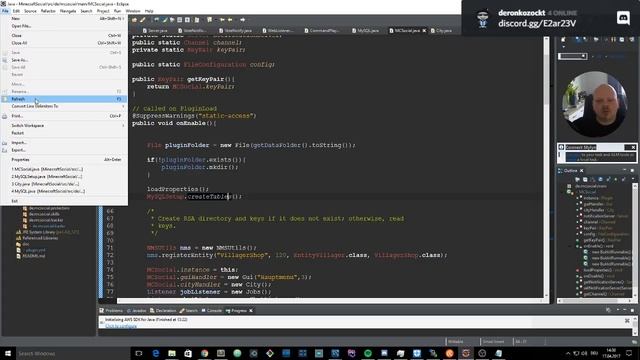 Live Code - MineCraft Plugin - MC Social Datenbank MySQL EER Diagram und Docker File смотреть онлайн