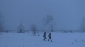 Севередвинск в зимнем тумане 2019