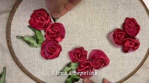 Красивые и простые розы из атласной ленты своими руками.