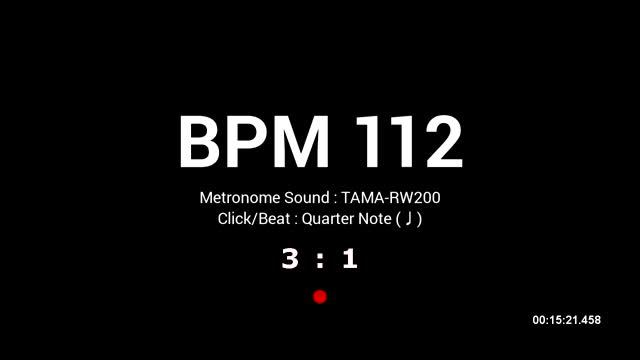Metronome BPM 112 / TAMA-RW200 смотреть онлайн