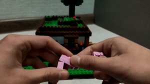 Обзор набор набора LEGO Minecraft "Первая ночь" / майнкрафт