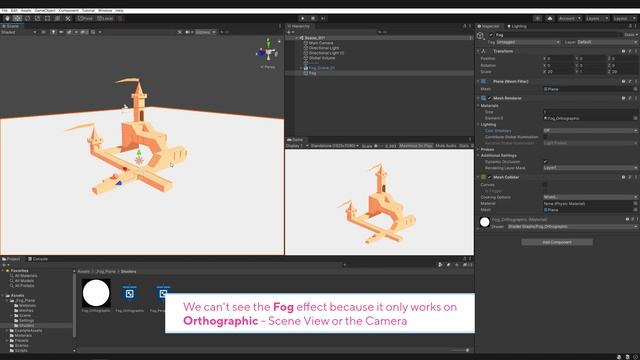 Unity URP Tutorial - Orthographic Fog Plane Shader