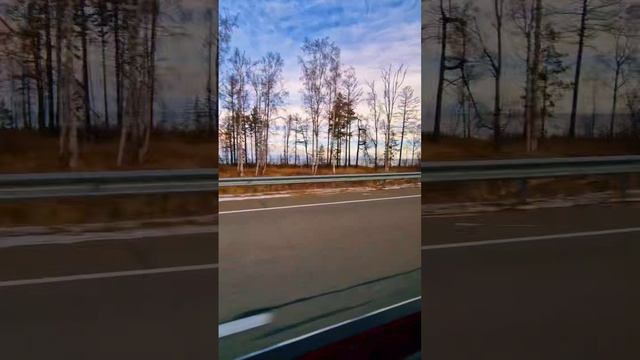 #Байкал из окон и романтика дороги. Доброе утро! #Россия #МЕСТО #дорога #путешествия #travel #Baikal