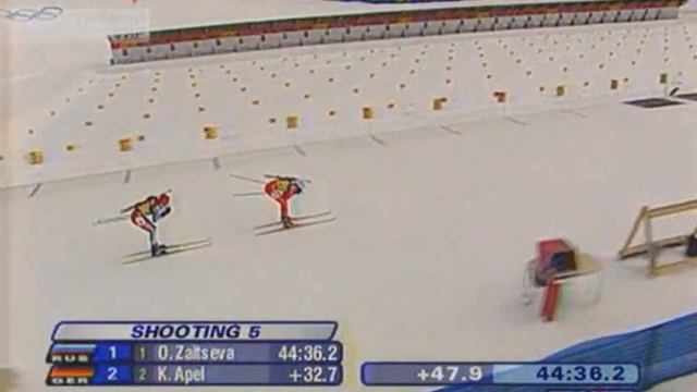 БИАТЛОН. ОИ 2006. Турин (Италия). Женщины. Эстафета 4 х 6 км. (Спорт). 23.02.2006. 720p.