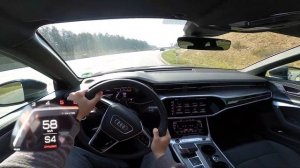 Audi A6 40 TDI Quattro C8 ? | 0-100 TOP SPEED & AUTOBAHN POV