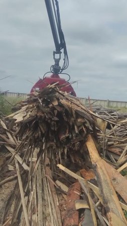 Залипательное видео по заготовке сырья для производства арболитовых блоков.