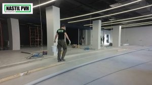 Монтаж коммерческого линолеума Forbo Emerald Standart