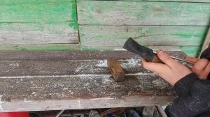 Как насадить кувалду, топор, молоток на рукоять надежно без клиньев.