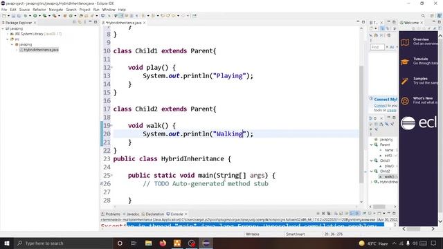 #48 Java Inheritance | Hybrid Inheritance | Why Hybrid Inheritance is not Supported in Java