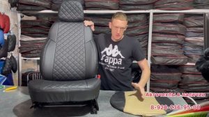 Установка авточехлов на ЛАДА ГРАНТА FL комплектация люкс