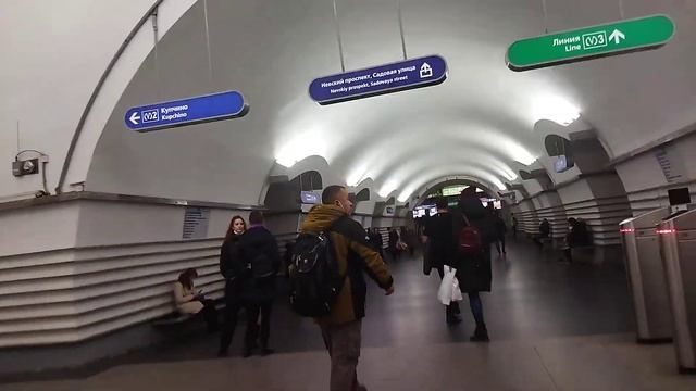 Станция метро Невский Проспект смотреть онлайн