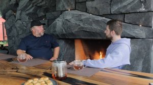 Отделка камина артбетоном: отзыв заказчика