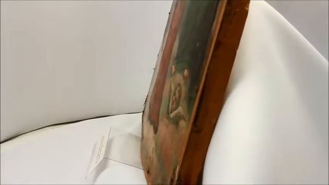 Купить редкие старинные иконы - Старинная икона Коронование Пресвятой Богородицы. D0016 смотреть онлайн