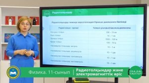 11 - сынып. Физика. Радиотолқындар және электромагниттік өріс. 05.05.2020