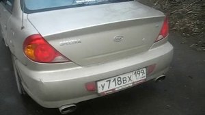 kia spectra exhaust sound.AVI