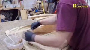 Скамейка своими руками из дерева и камня. Дизайнерская мебель