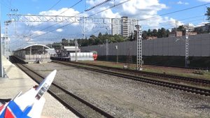 Пришли посмотреть на Электропоезда Пассажирский поезд и ЭД4М электричка