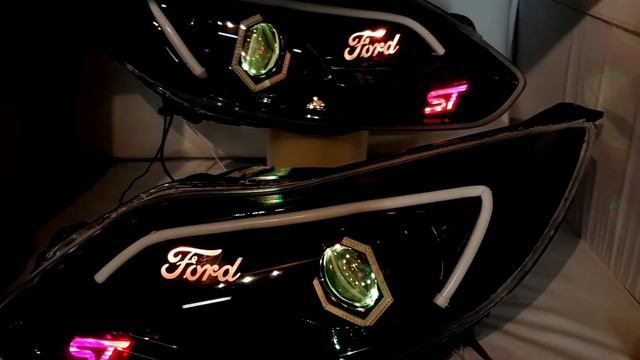 Ford focus mk3 custom rgb led headlights смотреть онлайн