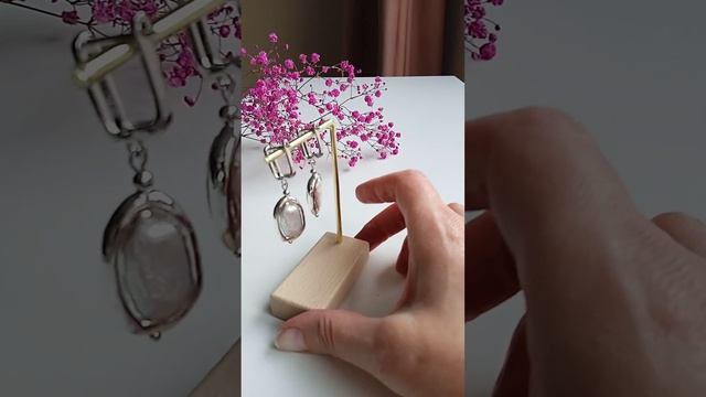 Серьги из натурального барочного жемчуга в серебре #shorts смотреть онлайн