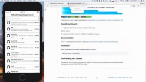 Github Instant Repo Search App build with React Native & Algolia