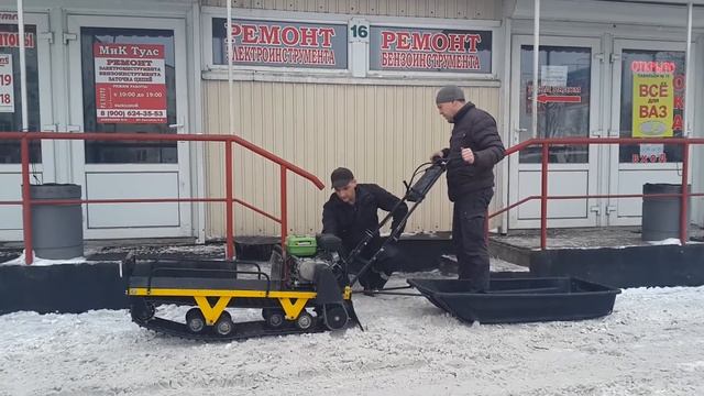 Запуск мотобуксировщика после ремонта смотреть онлайн