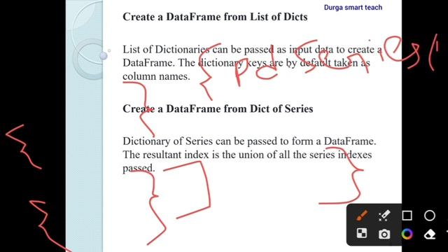 DataFrame in pandas | creating DataFrame in pandas with Example смотреть онлайн