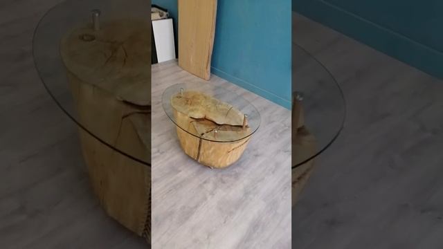 Журнальный столик из спила липы!!!