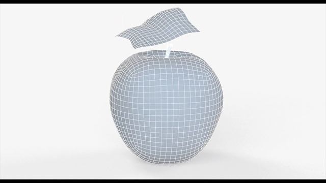 Red Apple Fruit 3D Model for Download